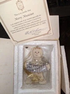 LENOX Merry Musician Gingerbread Man Christmas Tree Ornament Fine China-2004 NIB - Picture 1 of 3