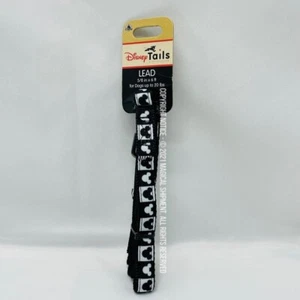 NUEVO CON ETIQUETAS - Correa para mascotas Disney Tails - Iconos de Mickey en blanco y negro - Imagen 1 de 4