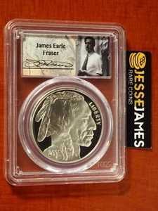 2001 P PROOF SILVER BUFFALO COMMEMORATIVE DOLLAR PCGS PR70 DCAM JAMES FRASER - Picture 1 of 2