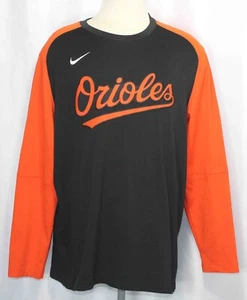 Nike MLB Baltimore Orioles On-Field Thermal Sweatshirt NKM8-088N Mens Size 2XL - Picture 1 of 4