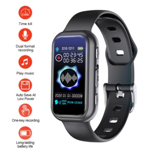 Voice Activated Digital Audio Voice Recorder Bracelet Wrist Watch MP3 Player 64G - Picture 1 of 26