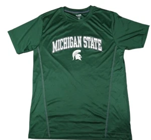 Michigan State Spartans Proedge Mens T-Shirt Shirt MSU Large Green Polyester - Picture 1 of 6