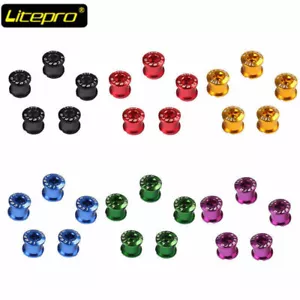 Bike Sprocket Chainring Bolts 5PCS Single/Double/Triple Chainwheel Screws MTB - Picture 1 of 19