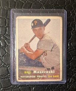 1957 Topps Baseball #24 BILL MAZEROSKI ROOKIE Pittsburgh Pirates 