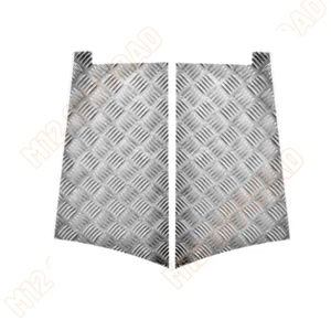 Land Rover Defender 110 natürliche 2 mm Schachbrett hintere Ecken (Paar) - Bild 1 von 5