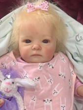 Sweet Reborn Baby GIRL Doll EMMA was Tink Bonnie Brown Authentic COMPLETE COA