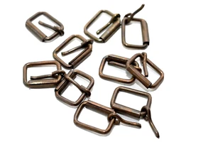 8x kleine Rollschnalle Gürtelschnalle Schnalle für 15 mm, alt-bronze, Buckle - Picture 1 of 6