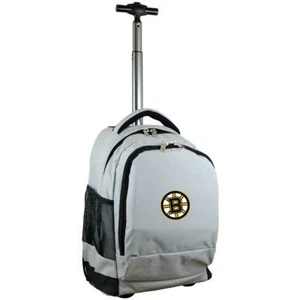 Boston Bruins Premium Wheeled Backpack in Grey - Picture 1 of 5