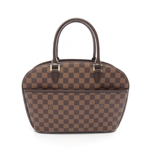 LOUIS VUITTON（LV） Borsa a mano orizzontale Louis Vuitton Saria N51282 Damier tela pelle Ebene usata