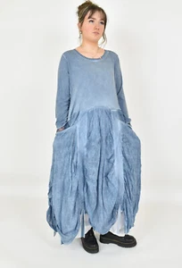 Vestido paracaídas azul vibrante PANGEA de diseñador de Berlín talla XL/XXL - Imagen 1 de 5