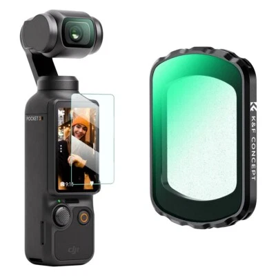 K&F Concept Magnetic Black Diffusion Mist 1/8 Filter for DJI Osmo Pocket 3 Lens - Image 1 of 4