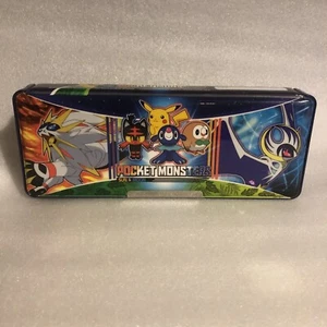 Pocket Monsters Sun and Moon Pencil Case Box Art Game Freak Japanese Import RARE - Picture 1 of 7