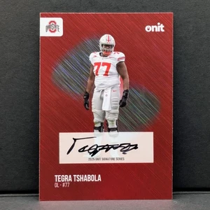 ONIT Tegra Tshabola 2025 base roja firma brillo S-17 automático estado de Ohio OSU CASI NUEVO - Imagen 1 de 3