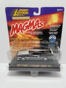 Johnny Lightning Magmas Ford Mustang Boss Model Number # 351 Diecast Black Gray - Picture 1 of 5