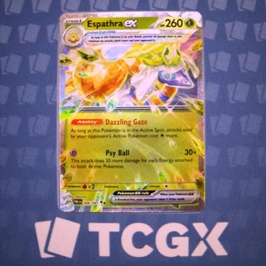 Pokemon - Espathra ex - 006/091 - SV: Paldean Fates - Holo - Doble Raro Casi Nuevo - Imagen 1 de 1