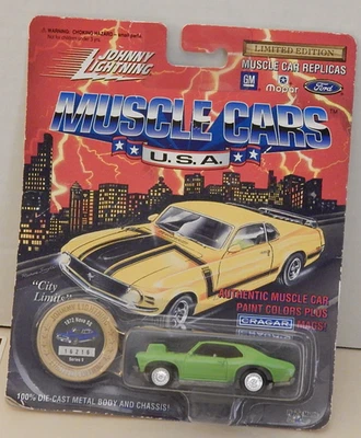 1972 Chevy Nova SS Cragar Mags Johnny Lightning Muscle Cars USA Collector Coin - Image 1 of 4