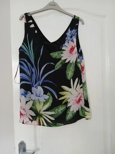 Debenhams Sleeveless V Neck Top size 14 - Picture 1 of 3