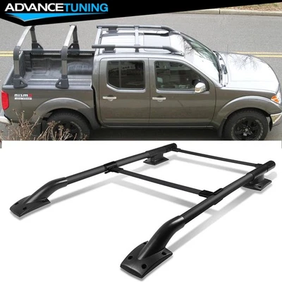 Fits 05-22 Nissan Frontier 4Door OE Style Black Roof Rack Rail Luggage Carrier Foto 1 de 4