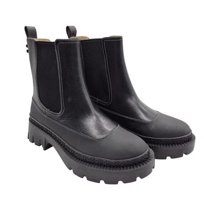 Botines Coach para mujer talla 7,5 B Jayla Chelsea de cuero negro Foto 1 de 4