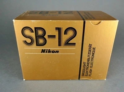Novo Na Caixa Câmera Nikon Vintage SB-12 Speedlight Flash Eletrônico - Imagem 1 de 4