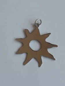 Schöne Sonne Form Anhänger Echt Silber 925 - Bild 1 von 1