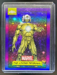 2024 Topps Chrome Marvel The Living Tribunal Purple Refractor #68/75 - Bild 1 von 2