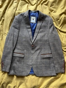 Marc Darcy Herringbone Tweed Suit - Picture 1 of 6