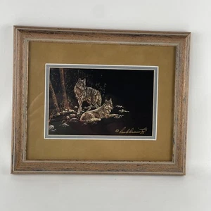 Ron Ukrainetz Fine Art - nicht ausgestorben - Rote Wölfe - signiert, gerahmt & mattiert - Bild 1 von 5