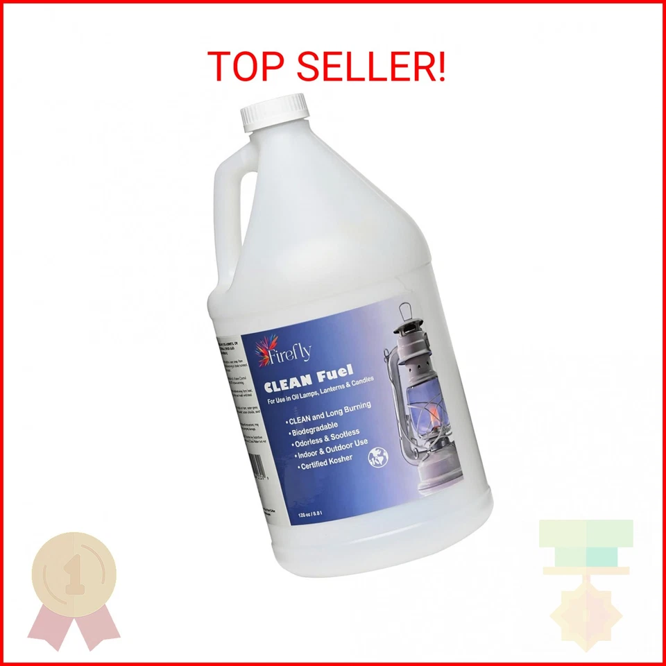 Firefly Clean Lamp Oil 1 Gallon Smokeless & Virtually Odorless Burning Paraffin