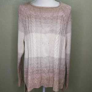 CHAPS Oversized Cable Knit Pullover Sweater - M - NWT - Bild 1 von 9