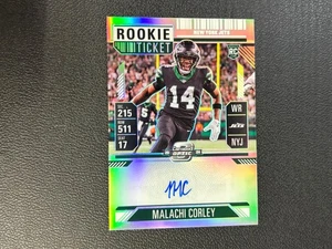 Malachi Corley 2024 Contenders Optic Auto Autograph HOLO RC New York Jets C53 - Picture 1 of 2