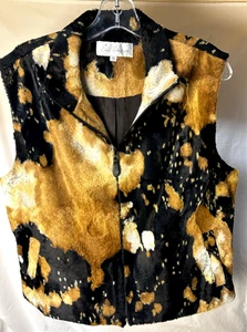 Emil Rutenberg Animal Faux Fur Vest Made in USA Size M - Picture 1 of 9