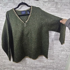 NWT CRAZY HORSE LIZ CLAIBORNE Sweater Full Zip Womens Size 2 - Picture 1 of 4