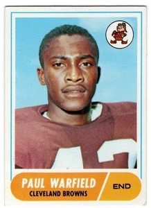 1968 Topps #49 Paul Warfield HOF Cleveland Browns - Bild 1 von 2