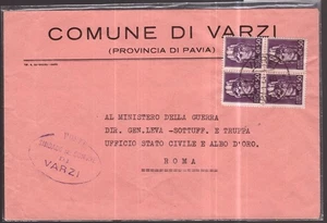 Italia Luogotenenza, busta del marzo 1946 con quartina 50 c.   -HA51 - Foto 1 di 2