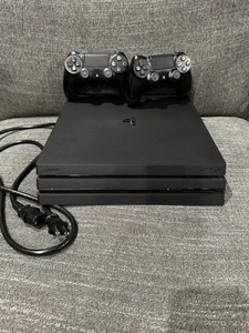 Sony PS4 PlayStation 4 Pro 1TB Console w/ 2 Sony Controllers - Picture 1 of 6