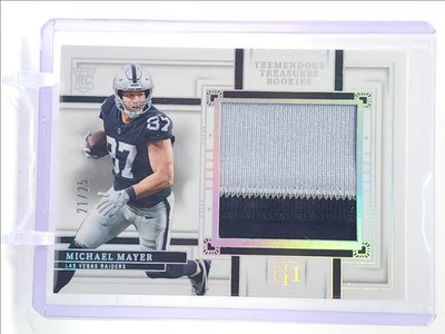 MICHAEL MAYER 2023 NATIONAL TREASURES SILVER ROOKIES PATCH RC /25 Q5641 - Image 1 of 2