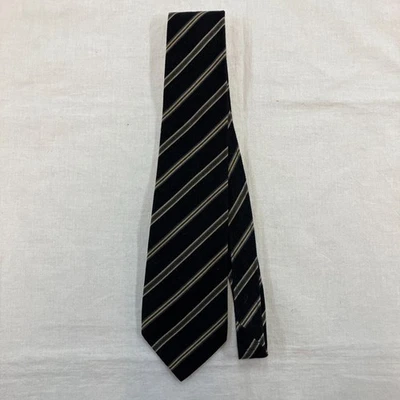 Corbata de regimiento Comme Des Garcons seda ropa vintage Japón para hombre informal de negocios Foto 1 de 4