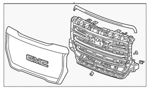 Genuine GM Grille Assembly 84921873 - Bild 1 von 3