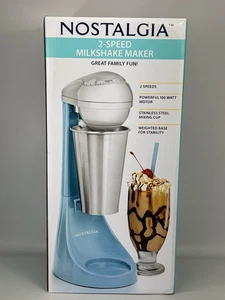 Nostalgia Frullatore e Frullatore Elettrico 2 Velocità, Tazza Acciaio Inox 16 Oz - Foto 1 di 5