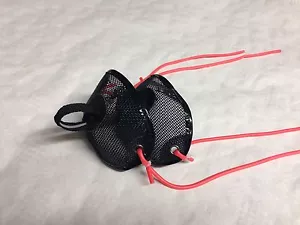 4 x Gomma (60 cm) incl. 2 Cestelli a Rete per Fionda Mangiatoia Rosso - Foto 1 di 1