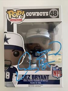 Dez Bryant Autographed Dallas Cowboys Funko Pop #48 Beckett Authenticated SH1