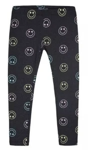 Epic Threads Girls Smiley Face Leggings Deep Pewter Heather NWT - Picture 1 of 10