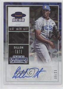2015 Panini Contenders College Ticket Cracked Ice /23 Dillon Tate #2.2 Auto