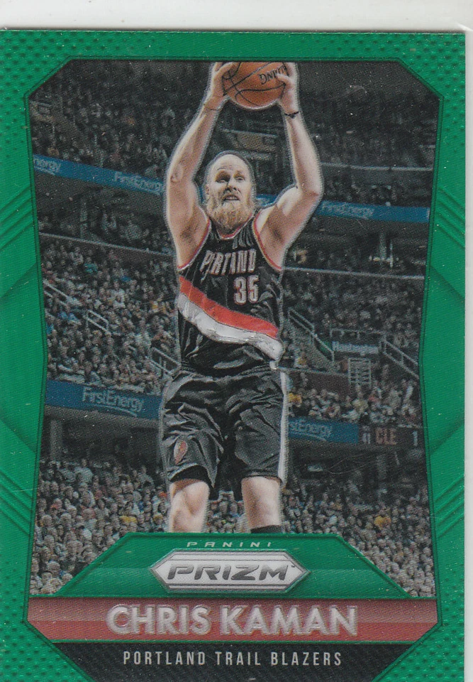 2015-16 Panini Prizm  Green REFRACTOR Prizm #189 CHRIS KAMAN  - Image 1 of 1
