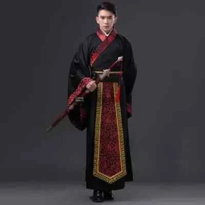 Vestido Hanfu Masculino Chinês Dinastia Tang Cosplay Performance Fantasia Antiga - Imagem 1 de 4