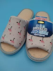 Breathable slippers Pink flamingo pattern - Picture 1 of 6