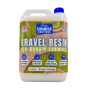 GRAVEL RESIN ECO-Bond™ Premium Resin Glue Binder Holder Sealer Gravel Stone Bark - Picture 1 of 5