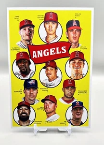 2023 Topps Archives 1969 Team History Post Card #H69 - LAA LOS ANGELES ANGELS - Bild 1 von 2