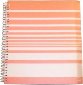 CPP Studio C College Ruled Poly Cover 5-Subject Spiral Notebook ~ Peach Lines - Picture 1 of 2